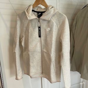 COPY - Nike oatmeal zip up hoodie. Cotton. Size S. NWT